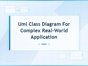 Uml Class Diagram for Complex Real-World Application